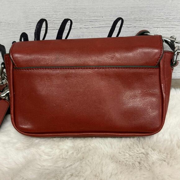 COACH Bleecker Penny Crossbody Bag Red Leather Turnlock NWT (Some Scuffing) - Picture 4 of 16